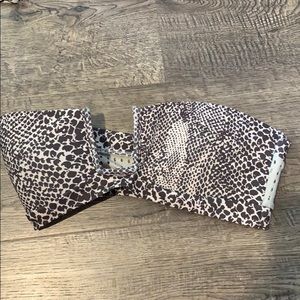 Acacia swim strapless swim top